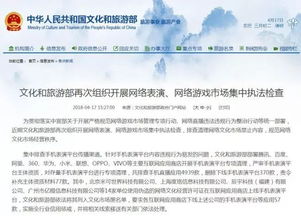 文化和旅游部再出重拳 集中排查網(wǎng)絡(luò)表演平臺(tái)和網(wǎng)游產(chǎn)品
